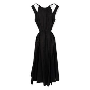 DEREK LAM Black Crew Neck Long Dress